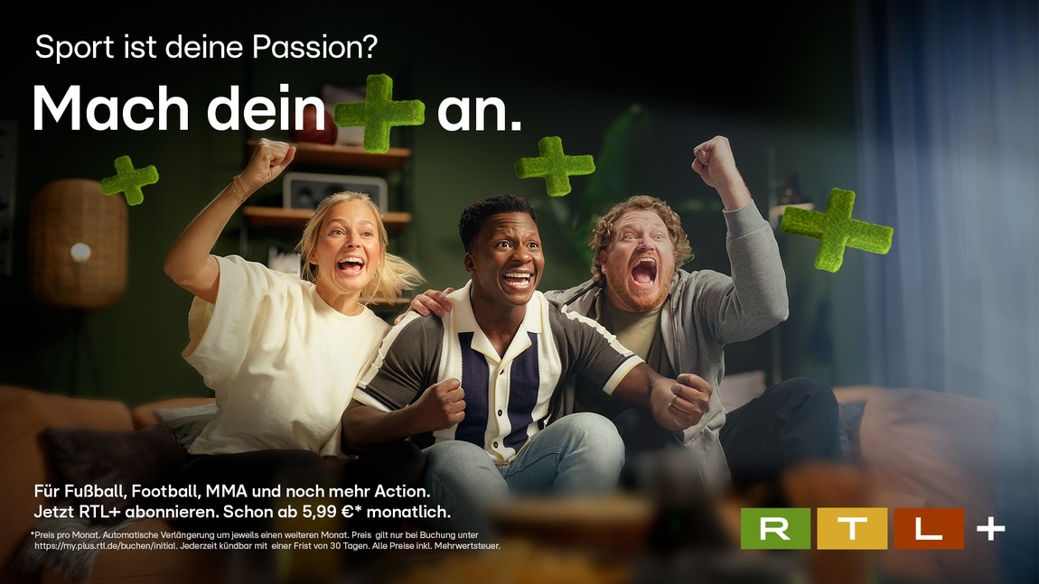 „Mach dein Plus an“: RTL Deutschland startet neue Markenkampagne für RTL+