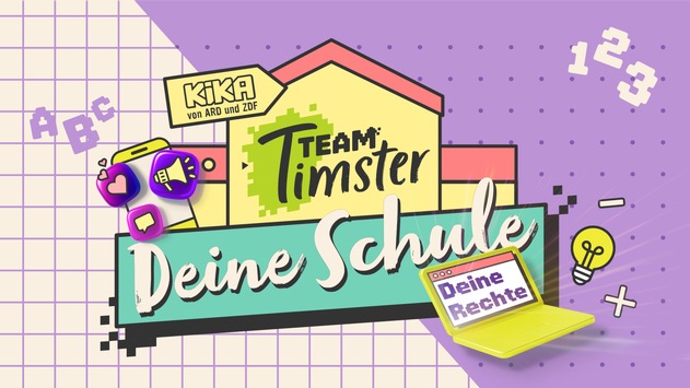 KiKA-Medienmagazin „Team Timster – Deine Schule“ zu Apps, Spielen im Unterricht und Kinderrechten Neue Ausgabe am Tag der Kinderrechte Partizipationsangebote lassen Kinder mitreden