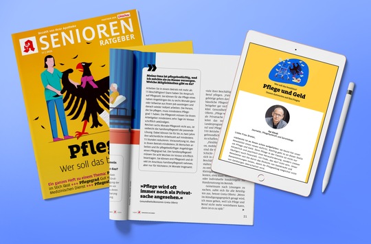 Pflege-Kosten-Schock? Senioren Ratgeber bietet Soforthilfe mit monothematischem November-Magazin und neuem Finanz-Newsletter