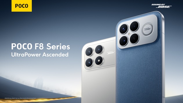 POCO stellt die neue POCO F8 Serie vor – der Einstieg in die Premium-Klasse mit fortschrittlicher Flaggschiff-Technologie