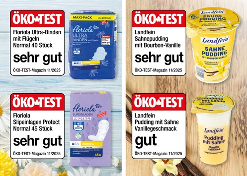 Vanillepudding und Hygieneprodukte von NORMA überzeugen in der November-Ausgabe von ÖKO-TEST Dreimal „sehr gut“, einmal „gut“ für NORMA-Eigenmarken
