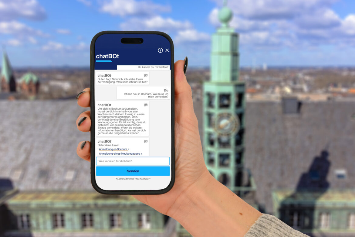 Stadt Bochum startet ChatBOt – ein neuer KI-gestützter Service auf bochum.de