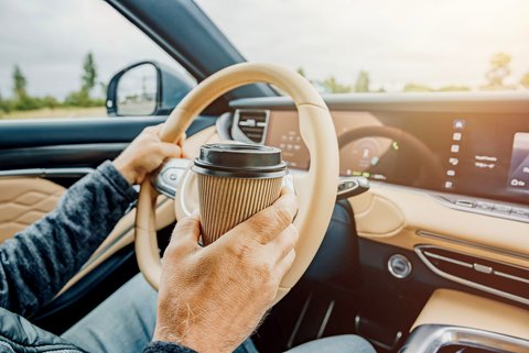 Coffee-to-go: Koffein-Kick nicht nur für lange Autofahrten