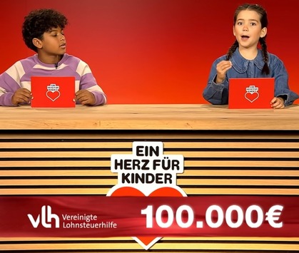 VLH spendet 100.000 Euro für „Ein Herz für Kinder“