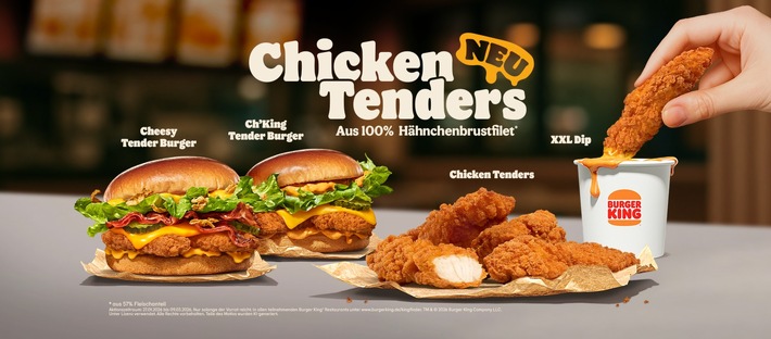 DIP. CRUNCH. MMMHHH! Die neuen Chicken Tenders mit XXL Dip Burger King® Deutschland antwortet auf die Snacking-Bedürfnisse der Deutschen