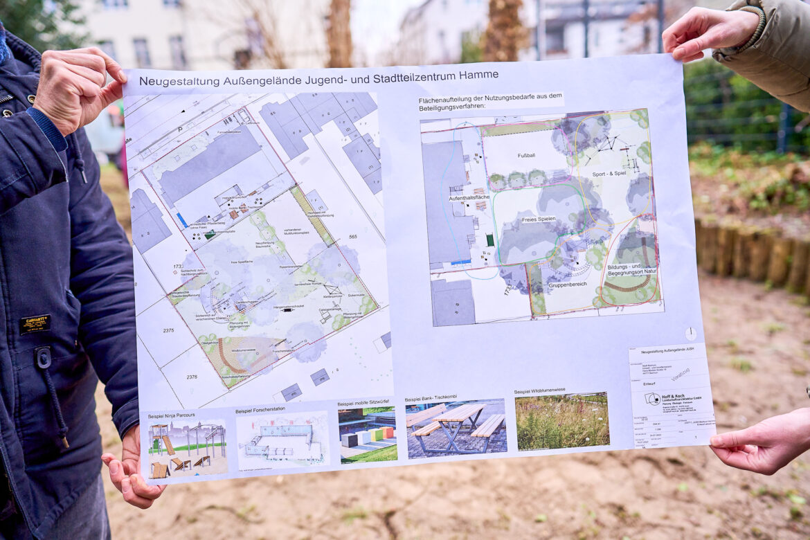 Stadt Bochum: „Baustart Begegnungsgarten in Hamme“