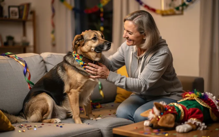 Fasching und Karneval feiern mit Hund