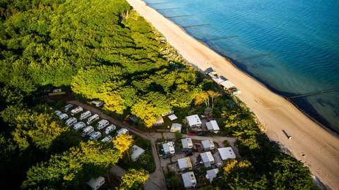 Naturcamping direkt an der Ostsee