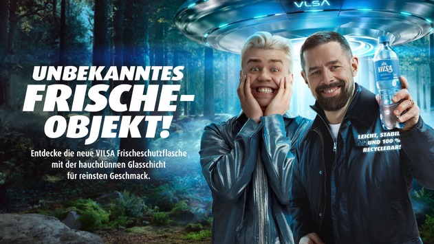 Unbekanntes Frischeobjekt: VILSA startet nationale Kampagne zur Frischeschutz-Technologie mit Klaas Heufer-Umlauf und Papaplatte
