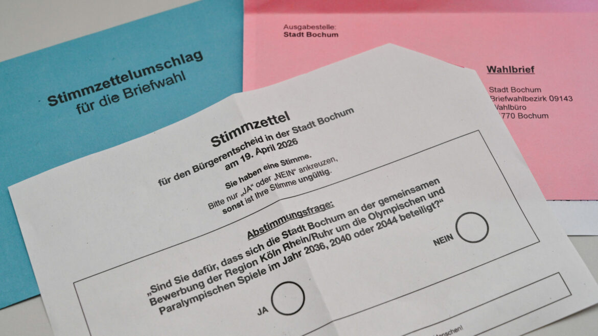 Bochum: Stimmzettel für den Bürgerentscheid zur Olympiabewerbung versendet