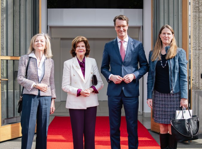 Ministerpräsident Wüst empfängt Ihre Majestät Königin Silvia von Schweden