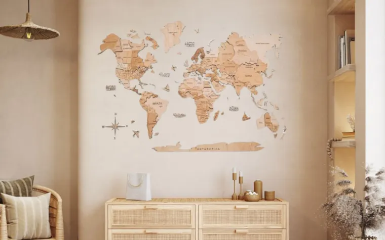 Nachhaltiges Design statt Kurzlebigkeit: Die Holzweltkarte als Trend-Geschenk zu Ostern