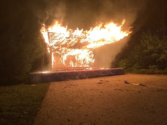 Gelsenkirchen: Brand im Musikpavillon des Stadtgartens