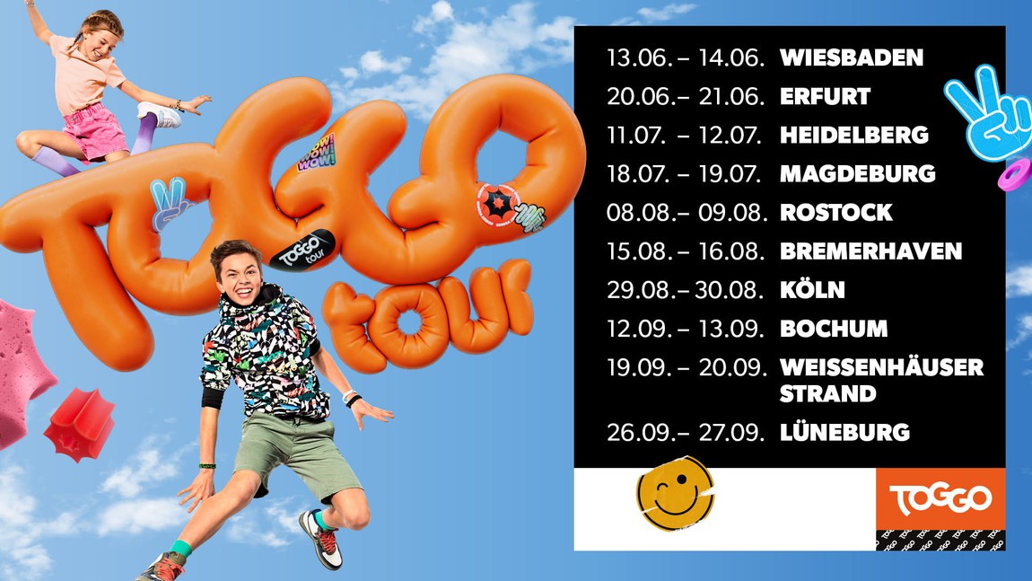 Spaß, Action und Lieblingsstars – Die TOGGO Tour ist wieder unterwegs
