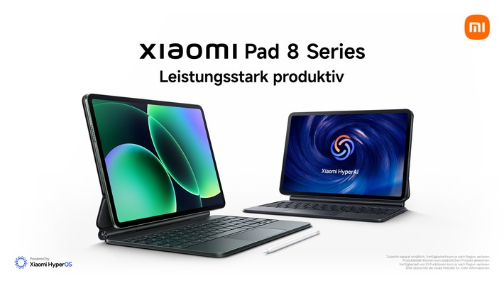 Xiaomi stellt Xiaomi Pad 8 Serie für mobiles Arbeiten vor