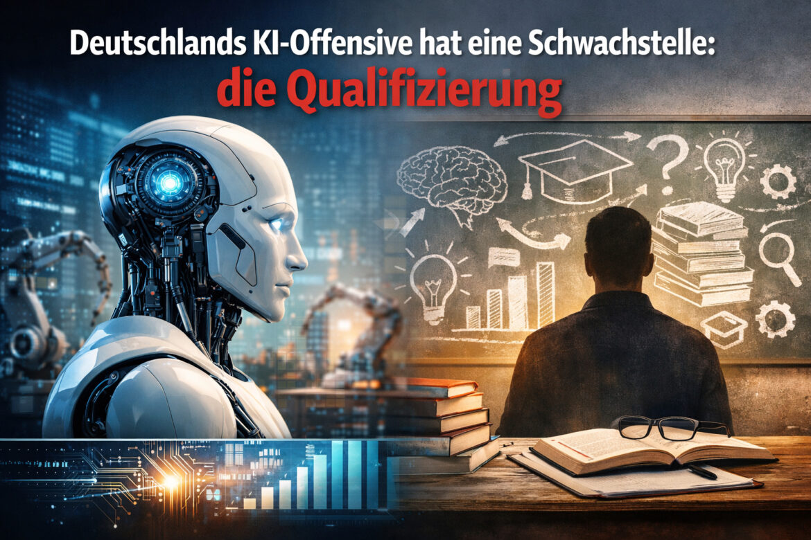 Deutschland investiert zu wenig in KI-Kompetenz: Neue Studie fordert industrielle Qualifzierungsoffensive