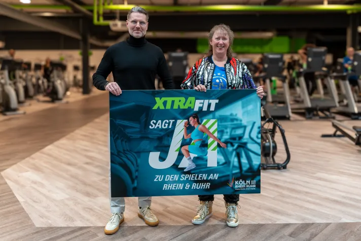 XTRAFIT und Staatssekretärin Andrea Milz sagen „Ja“ zu den Spielen: Mit ZUMBA zum Beispiel