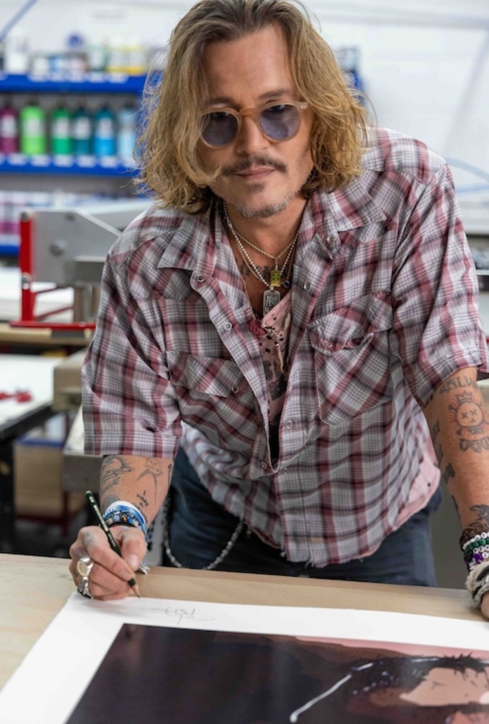 INTRODUCING JOHNNY DEPP Originale Kunstwerke von Johnny Depp werden in Fulda präsentiert
