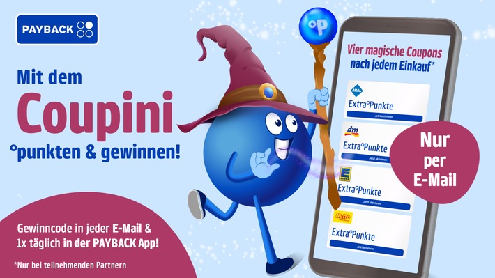 PAYBACK startet eine neue große Frühjahrsaktion „Coupini“ bringt noch mehr Punkte, Coupons und tägliche Gewinne in der PAYBACK App