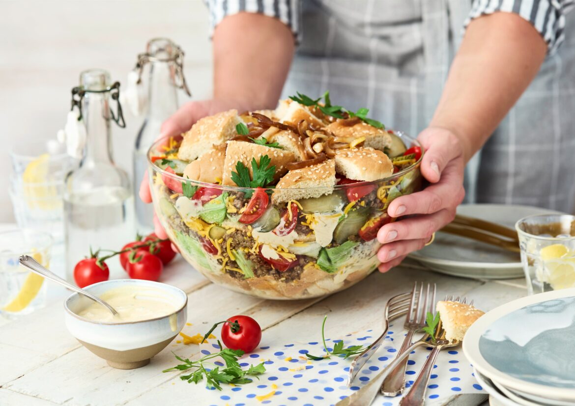 Burger Salat