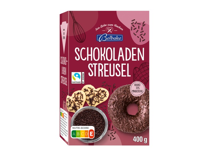 Der Lieferant Drageefabrik Stolze GmbH informiert über einen Warenrückruf des Produktes „Belbake Schokoladenstreusel (mindestens 32% Kakao), 400g“