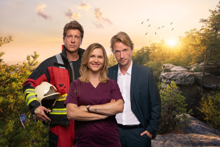 Feuer, Liebe & zwei Männer. SAT.1 zeigt die neue Feuerwehrserie „Frieda – Mit Feuer und Flamme“ ab Montag, 1. Juni. Täglich.