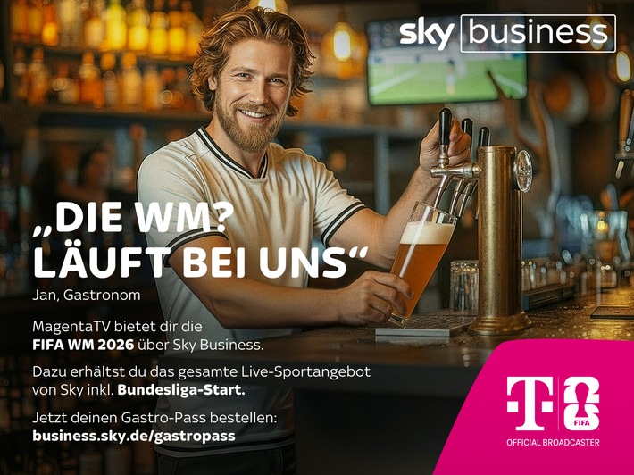 FIFA WM 2026: Sky startet Kooperation mit Deutsche Telekom für Gastronomie und Public Viewings
