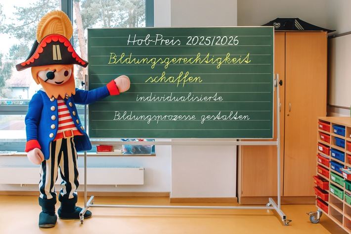 Hob-Preis: 250.000 Euro für bessere Bildungsgerechtigkeit Stiftung Kinderförderung von Playmobil kürt Grundschule Erlangen-Tennenlohe und Janusz-Korczak-Schule Chemnitz als Gewinner