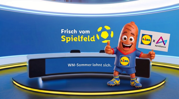 Lidl startet KI-gestützte Echtzeit-Kampagne zum großen Fußball-Sommer Avatare verknüpfen aktuelle Turniermomente mit Lidl-Produkten
