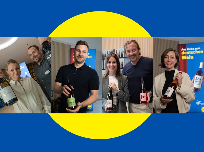 Lidl und das Deutsche Weininstitut küren Gewinner des Wein-Wettbewerbs Vom Weinberg ins Lidl-Regal: Vier Weinbaubetriebe setzen sich mit innovativen Konzepten durch