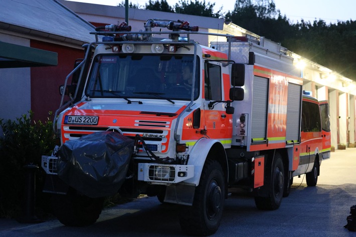 Feuerwehr Düsseldorf unterstützt als Teil der EU-Waldbrandeinheit in Spanien bei der Waldbrandbekämpfung