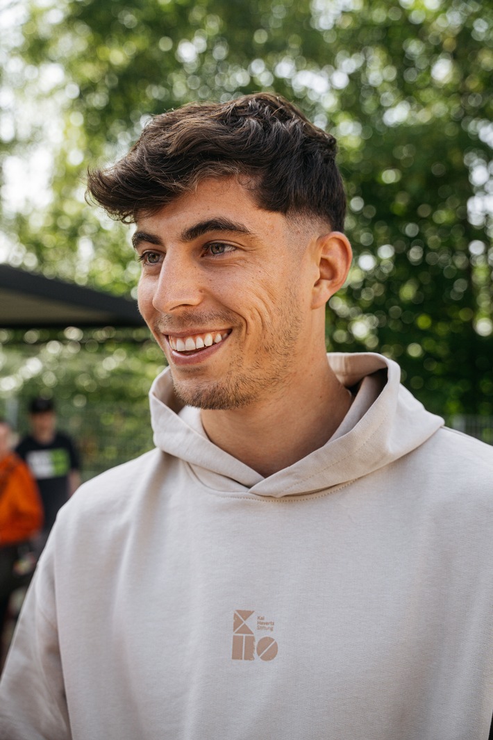 Kai Havertz wird Pate und Zustifter der Zeitinsel in Leverkusen Mit seiner Stiftung unterstützt der Fußballprofi ab sofort die Kinderpalliativstation am Klinikum