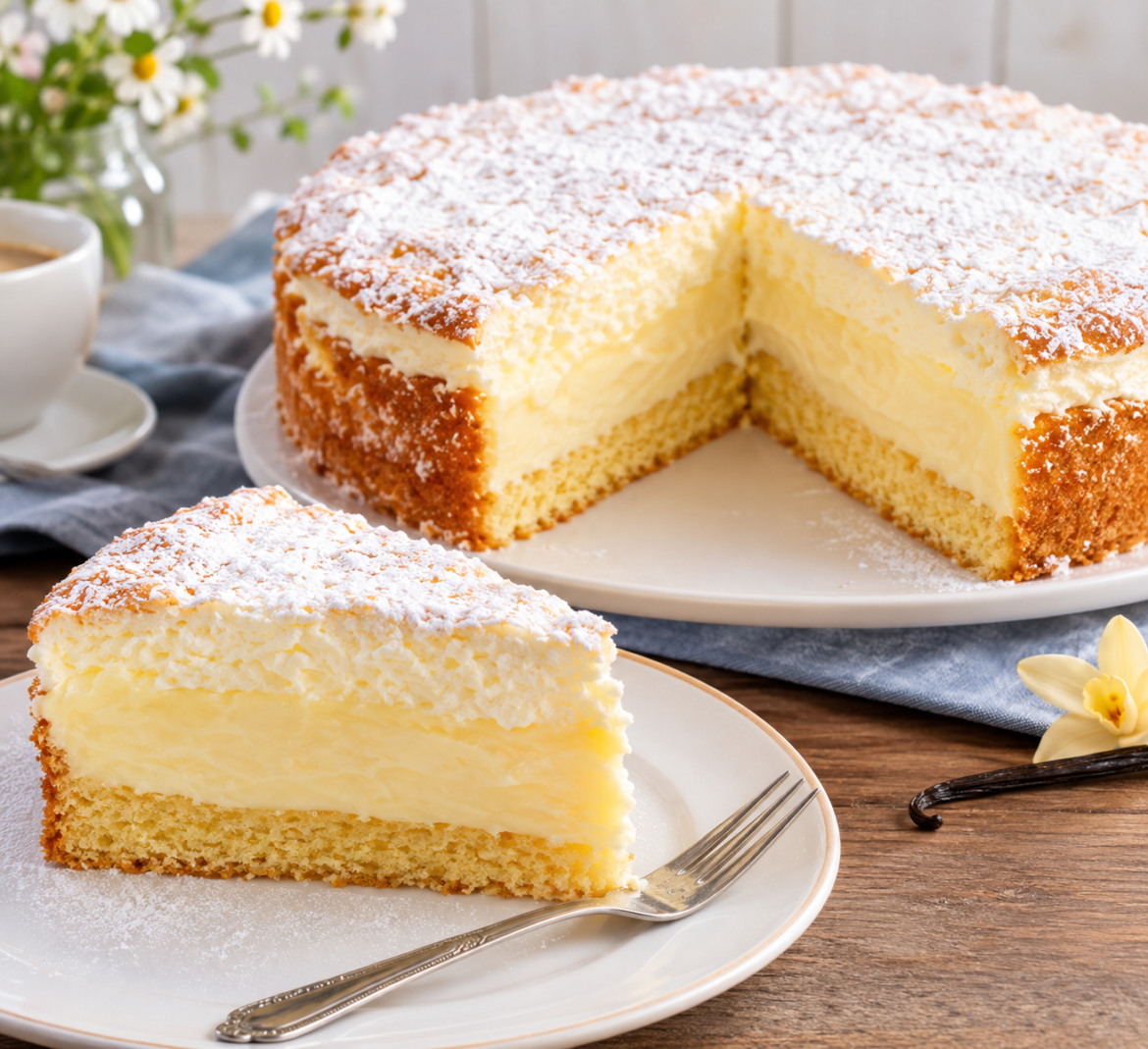 Ratz-Fatz Vanillepuddingkuchen – einfach, cremig und unwiderstehlich