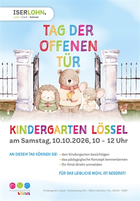 Iserlohn: Tag der offenen Tür im Kindergarten Lössel am 10. Oktober