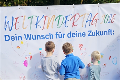 Erster Weltkindertag der Stadt Ahaus im Schlosspark