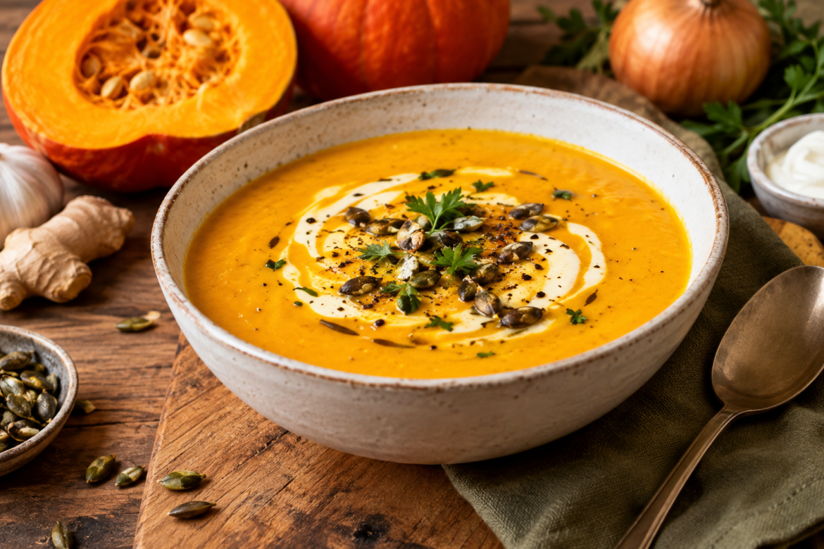 Cremige Kürbissuppe