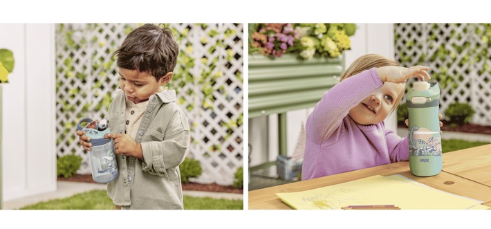 Bereit für den nächsten großen Meilenstein: NUK Kids ist da Neue Trinkflaschen ab vier Jahren begleiten Kinder bei ihren nächsten Entwicklungsschritten