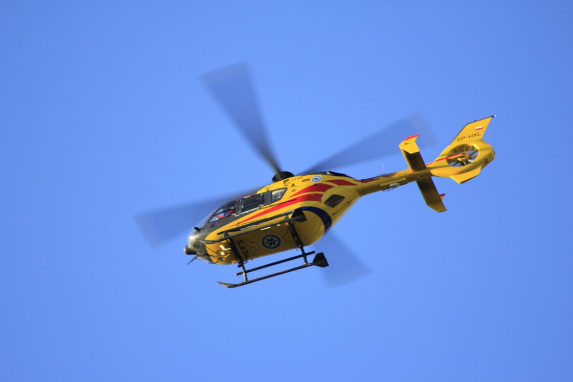 Hagen-Haspe: Radfahrer nach Zusammenstoß mit Leitpfosten mit Rettungshubschrauber in Dortmunder Klinik gebracht