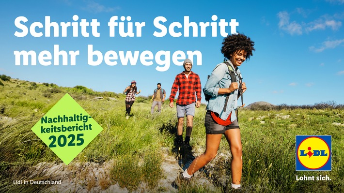 Schritt für Schritt mehr bewegen: Lidl in Deutschland veröffentlicht fünften Nachhaltigkeitsbericht