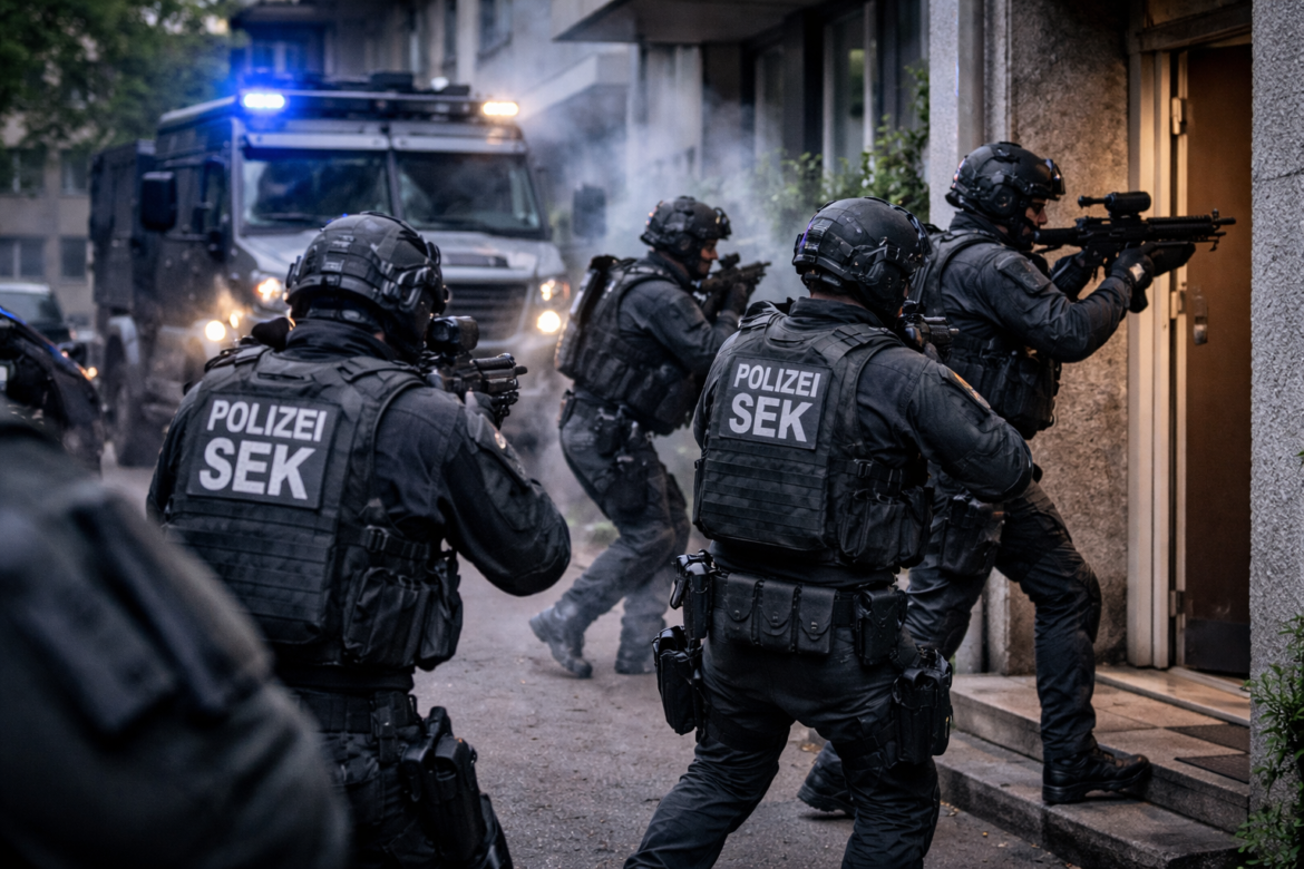 Zwei Wohnungen und Keller nach Macheten-Angriff am Hauptbahnhof durchsucht – Einsatzkräfte einer Spezialeinheit unterstützen Polizei Hagen