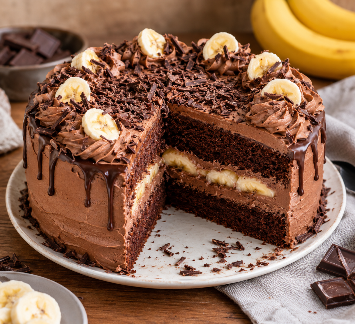 Schoko-Bananen-Torte