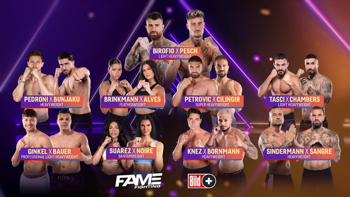 Faust auf Faust: BILD zeigt „Fame Fighting“ am 17. Oktober live aus Essen